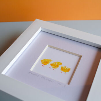 Three Chicks Mini Art Print, 3 of 7