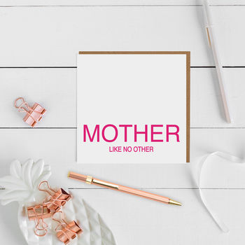 Mother Like No Other Badge Card, 5 of 5
