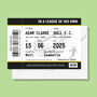 Personalised Rugby Ticket Card For Dad, thumbnail 2 of 3