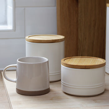Ivory Ceramic Storage Canister, 3 of 4