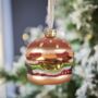 Big Fat Burger Shaped Bauble, thumbnail 1 of 4