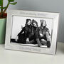 Personalised Silver Plated 7x5 Landscape Photo Frame, thumbnail 4 of 8