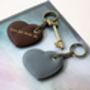 Luxury Leather Heart Key Chain, thumbnail 2 of 5