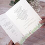 Whimsical Spring Wedding Order Of Service, thumbnail 2 of 2