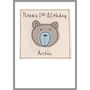 Personalised Bear Birthday Card For Him, thumbnail 3 of 12