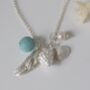 Silver Beachcomber Shell Charm Necklace, thumbnail 4 of 7