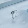Sterling Silver One Carat Mystic Black Cz Ring, thumbnail 5 of 12