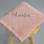 Personalised Dusty Pink Honeycomb Baby Blanket, thumbnail 9 of 9