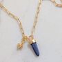 The En Pointe Lapis Lazuli Gemstone Necklace, thumbnail 6 of 8