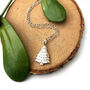 Sterling Silver Christmas Tree Necklace, thumbnail 1 of 12
