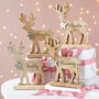 Personalised Wooden Reindeer Family Decoration, thumbnail 1 of 9