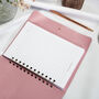 Personalised Vegan Leather Notebook | Dusky Pink, thumbnail 2 of 3