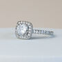 Sparkly White Crystal Silver Ring, thumbnail 1 of 4