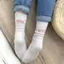 Personalised Embroidered Birthday Year Snug Socks, thumbnail 1 of 6