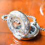 Engraved Pocket Watch Antique Swirl Design, thumbnail 4 of 6