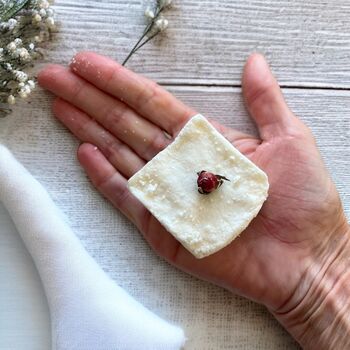 Bath Melt Gift Box X4 With Organic Shea And Lavender Essential Oil, 4 of 8