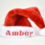 Personalised Christmas Santa Hat, thumbnail 2 of 7