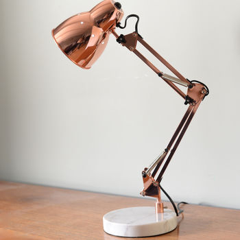 Copper Angled Table Lamp, 3 of 4