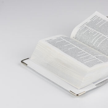 Personalised White Leather Bible Cover And Bible, 4 of 10