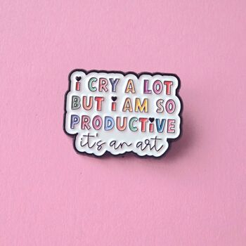 I Cry A Lot Taylor Swift Enamel Pin Badge, 2 of 4