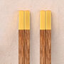 Engraved Wooden Non Slip Chopsticks With Gift Bag, thumbnail 5 of 6