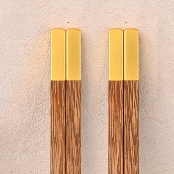 Engraved Wooden Non Slip Chopsticks With Gift Bag, 5 of 6