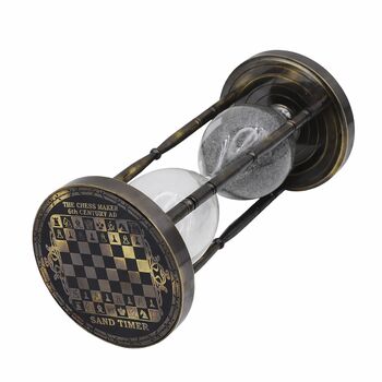 10 Minute Sand Timer With Chess Design, 3 of 5