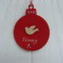 Personalised Christmas Dove Bauble Decoration, thumbnail 3 of 3