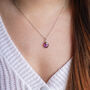 Amethyst February Birthstone Necklace, thumbnail 3 of 11