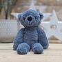 Pip The Long Leg Blue Teddy Bear Soft Toy, thumbnail 2 of 3