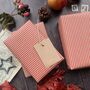 Red Stripe Paper Fibre Wrapping Paper Set, thumbnail 3 of 12