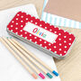 Personalised Girl's Patterned Pencil Case Tin, thumbnail 1 of 10