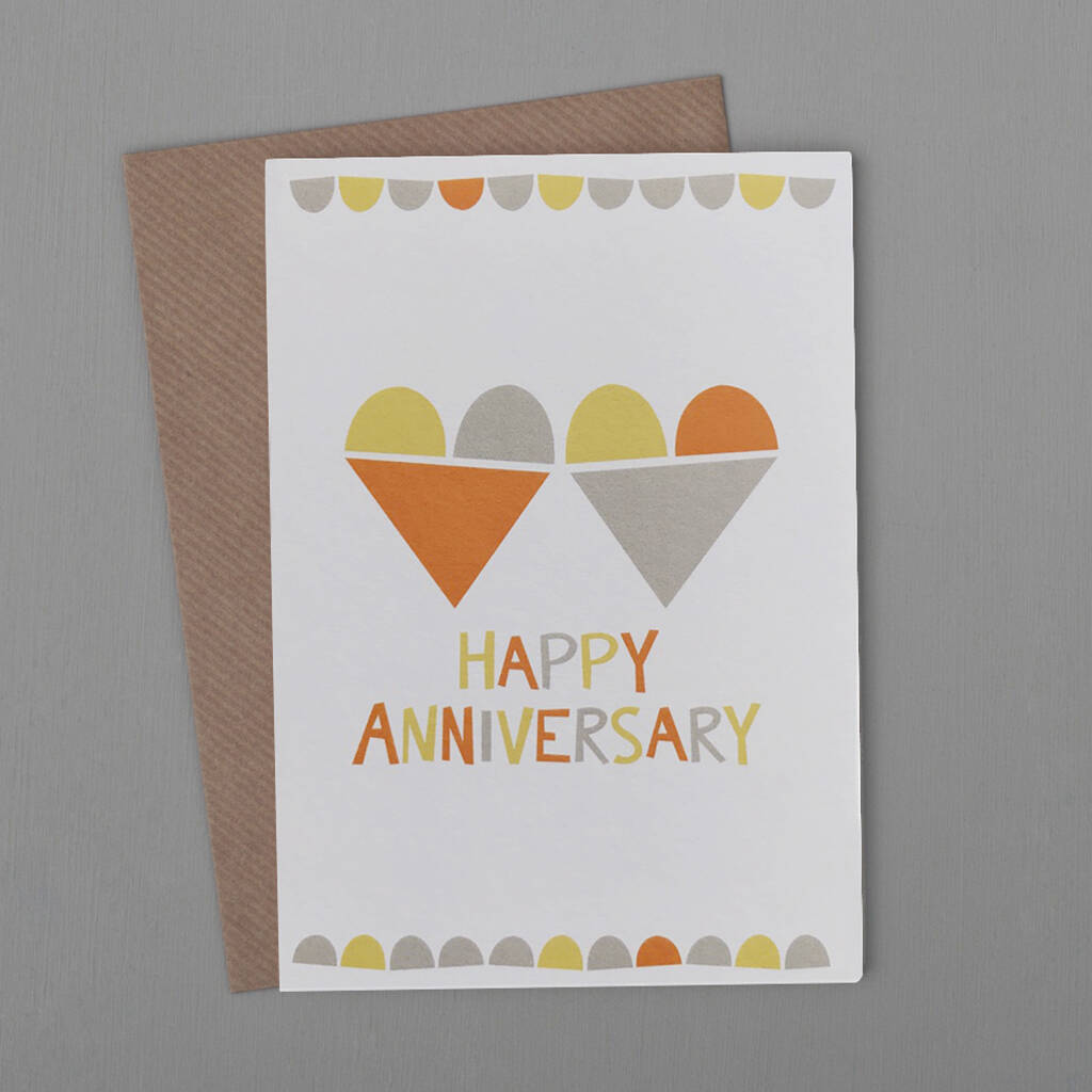 'Happy Anniversary' Heart Card, 1 of 2