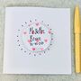 Personalised Couple Card With Badge Or Magnet, thumbnail 2 of 5