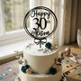 Personalised 30th Birthday Acrylic Cake Topper, thumbnail 1 of 5