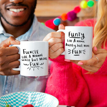 'Funcle / Funty' Fun Aunty And Uncle Coaster Set, 2 of 5