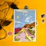 'Ballycastle Beach' Colourful Nature Ireland Print, thumbnail 2 of 3