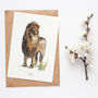 Lion Hand Painted Greetings Card, thumbnail 1 of 3