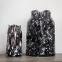 The Ezra Handcrafted Monochrome Recycled Glass Vases, thumbnail 1 of 6
