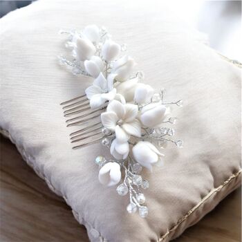 Floral Wedding Hair Comb, 8 of 8