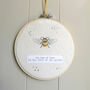 Bee Embroidery Hoop, thumbnail 4 of 4