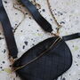Quilted Cow Leather Crossbody Handbag, thumbnail 6 of 10