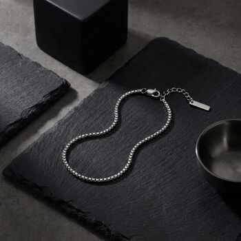 Box Chain Silver Bracelet, 6 of 8
