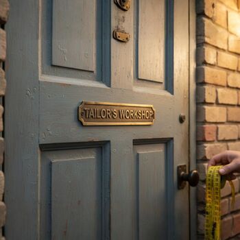 Customisable Brass With Antique Plaque For Indications, 3 of 7