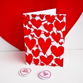 Love Hearts Valentines Love Heart Card, 2 of 6