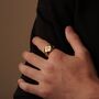 Personalised Gold Signet Ring For Men And Women, Engraved Initials, thumbnail 4 of 12