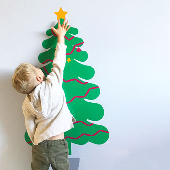 Decorate Your Own Christmas Tree Vinyl Wall Sticker, 5 of 8