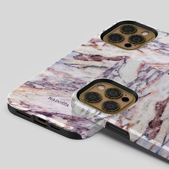 Purple Reign Marble Tough Case For iPhone, 4 of 4