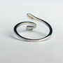 Sterling Silver Snake Adjustable Ring, thumbnail 3 of 5