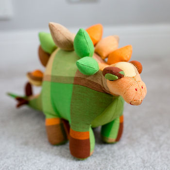 Fair Trade Stegosaurus Soft Toy, 3 of 3